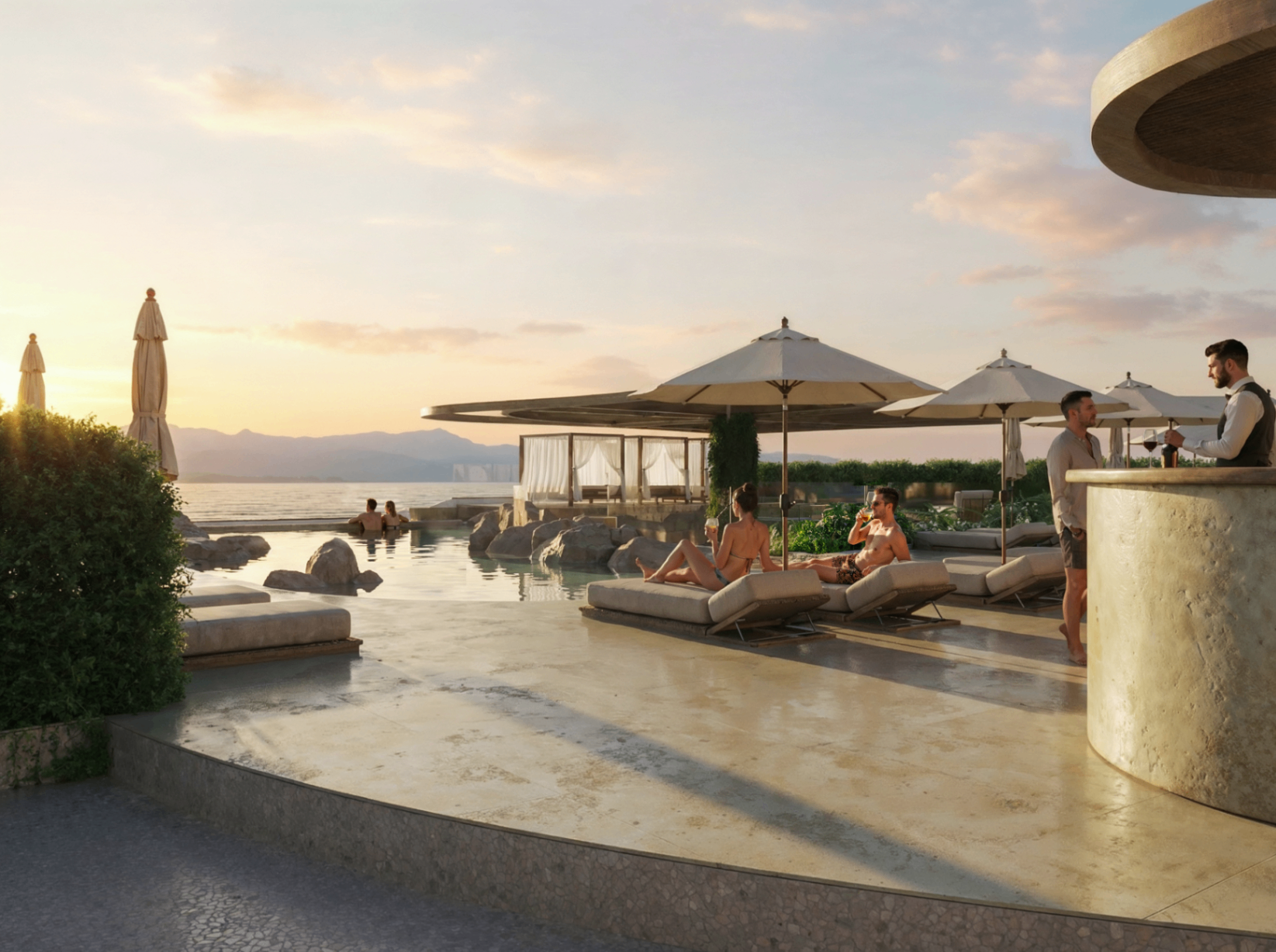 Lipari's Lodging Resort - Hospitality / Sustainable Tourism photorealistic render