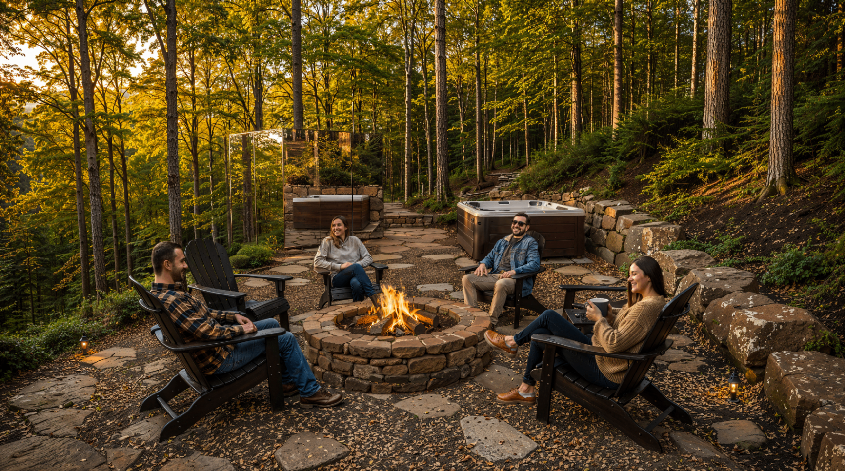 Mirror Creek - Glamping Retreat - Hospitality / Glamping Retreat photorealistic render 7