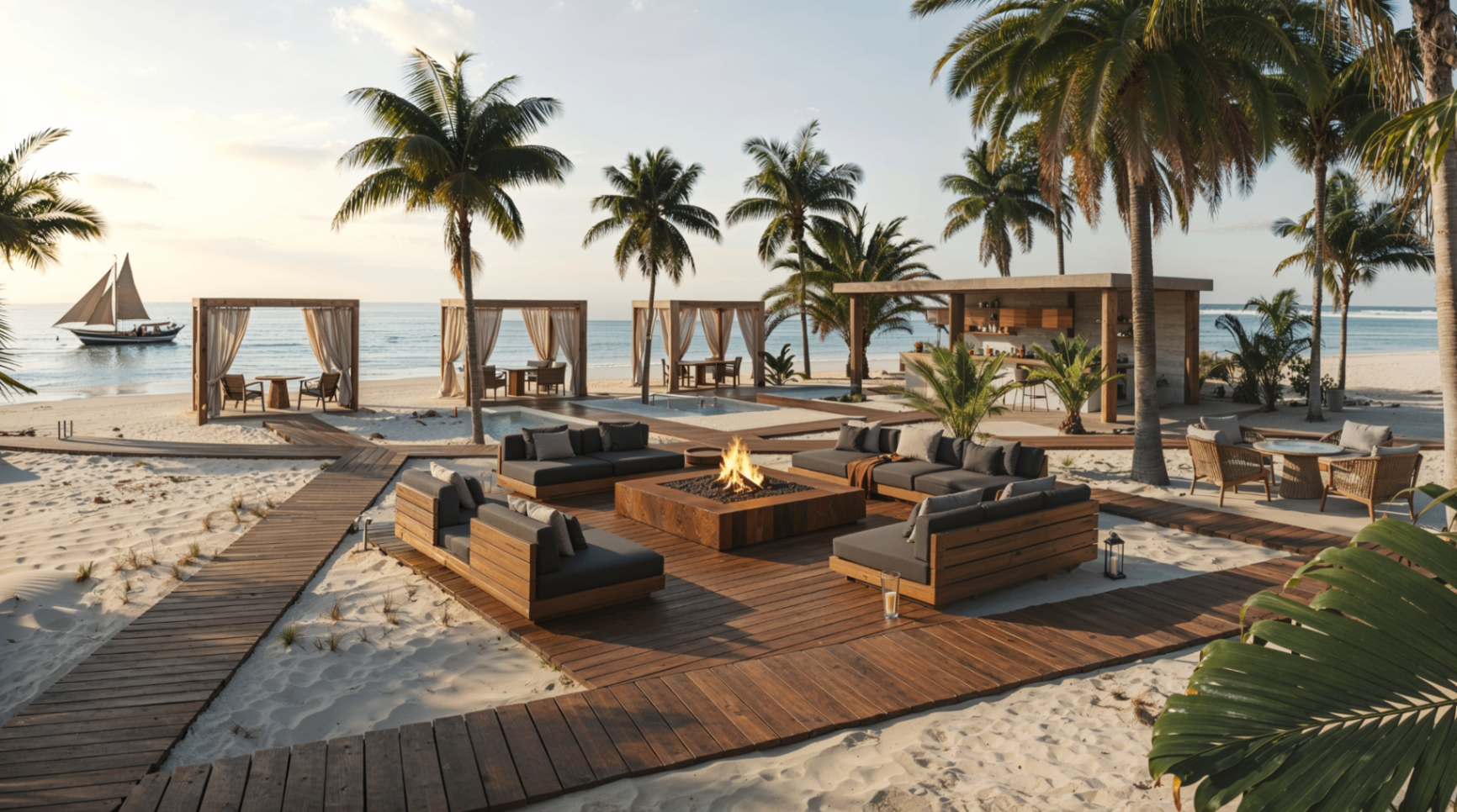 Macau Lodging Resort - Hospitality / Beachfront Lodging photorealistic render