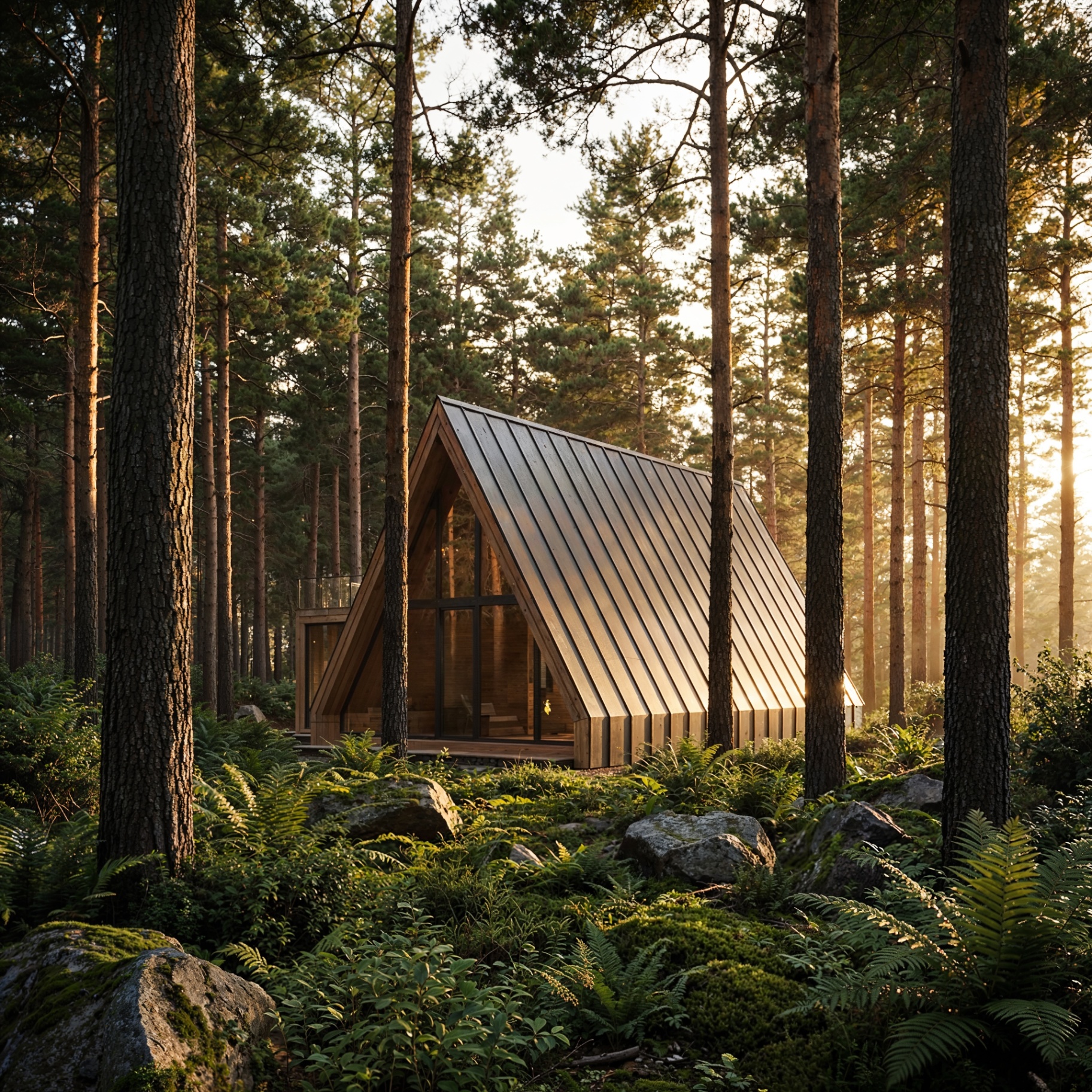 Whispering Pines - Lodging Retreat - Hospitality / Lodging Retreat photorealistic render