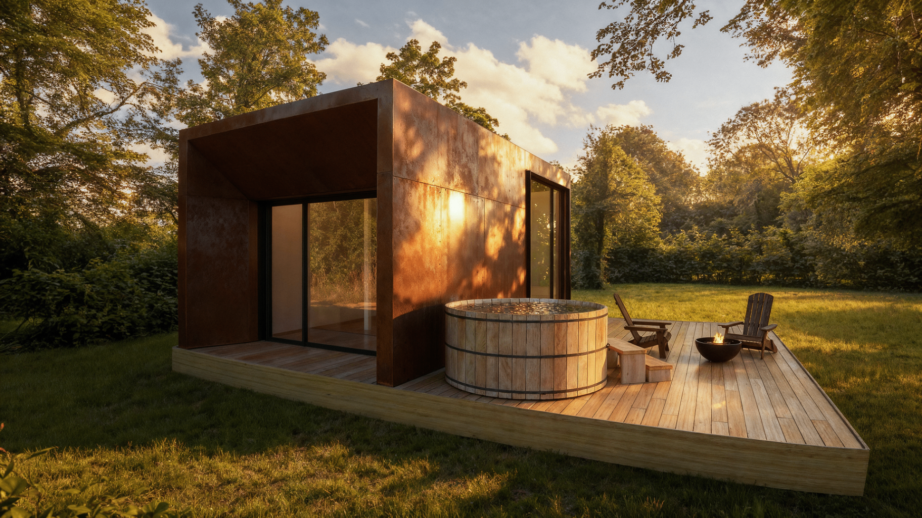 Glasscombe - Lodging Retreat - Hospitality / Luxury Lodging photorealistic render
