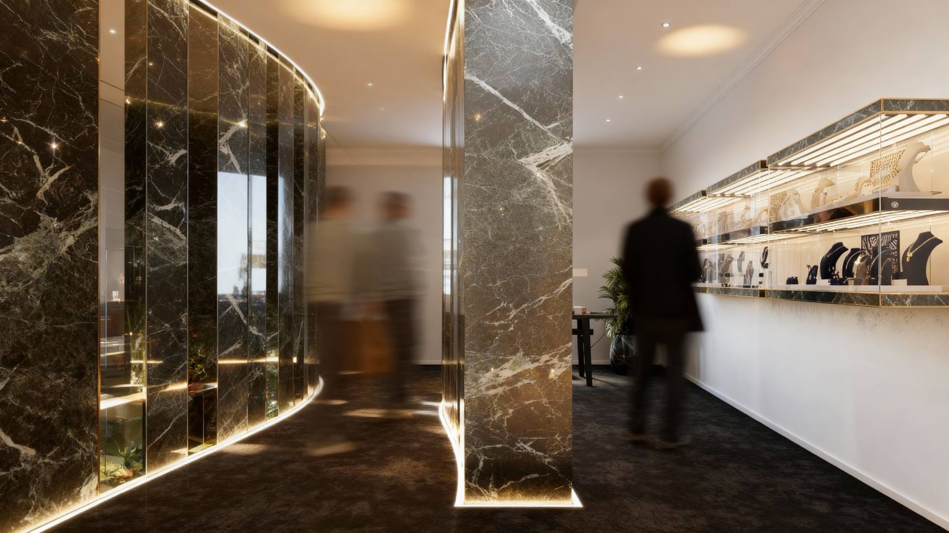 Luxury Jewelry Boutique – Rome - Retail / Hospitality photorealistic render